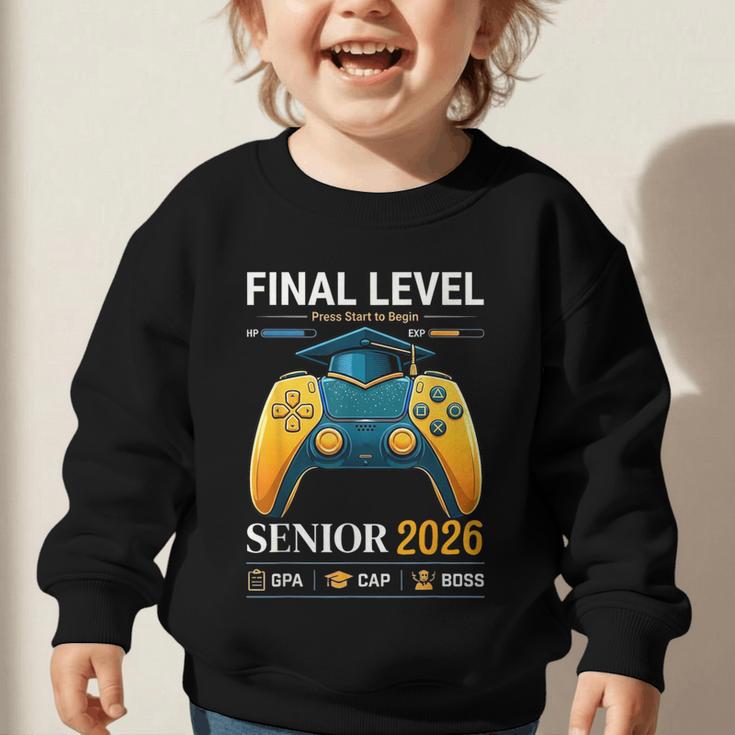 Senior Class Of 2026 Back To School Gamer Boys Senior 2026 Graphic Toddler Sweatshirt Senior Class Of 2026 Back To School Gamer Boys Senior 2026 Graphic Toddler Sweatshirt