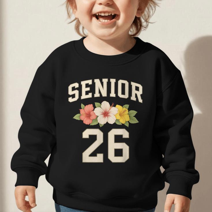 Senior Class Of 2026 Hibiscus Floral Girls Back To School Graphic Toddler Sweatshirt