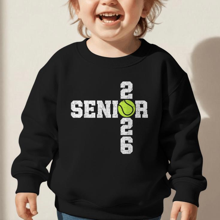 Senior Class Of 2026 Tennis Seniors Back To School 2026 Graphic Toddler Sweatshirt Senior Class Of 2026 Tennis Seniors Back To School 2026 Graphic Toddler Sweatshirt