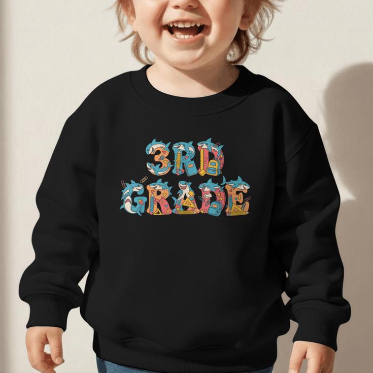 Shark Third Grade Back To School Kids Boys Girls Graphic Toddler Sweatshirt Shark Third Grade Back To School Kids Boys Girls Graphic Toddler Sweatshirt