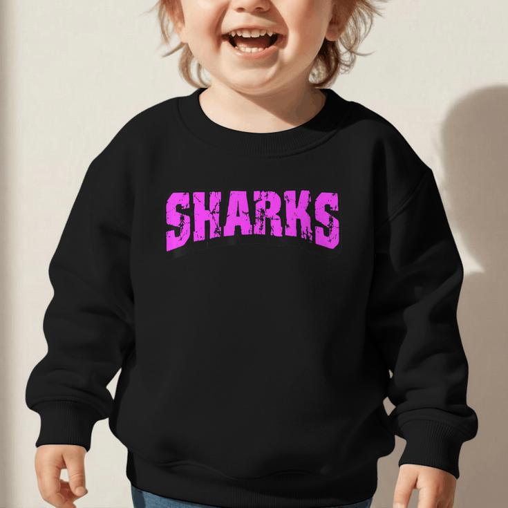 Sharks Back To School Spirit Pk Graphic Toddler Sweatshirt