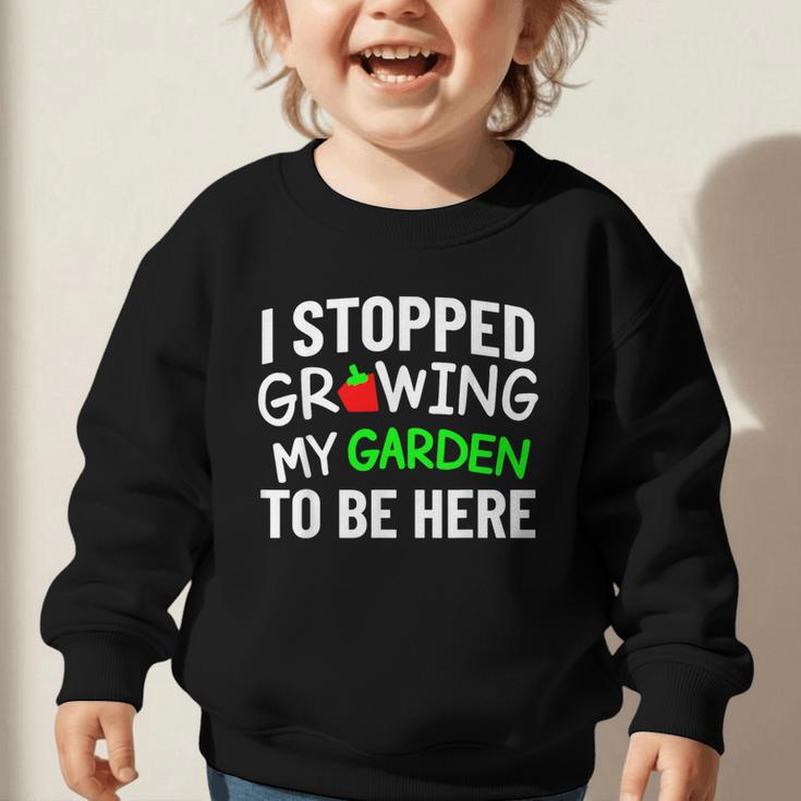I Stopped Growing My Garden Back To School Gamer Tee Graphic Toddler Sweatshirt I Stopped Growing My Garden Back To School Gamer Tee Graphic Toddler Sweatshirt