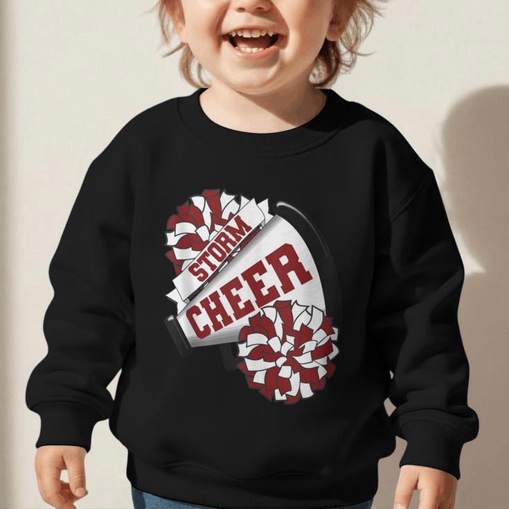Storm Cheer Back To School Cheerleading Spirit M Graphic Toddler Sweatshirt