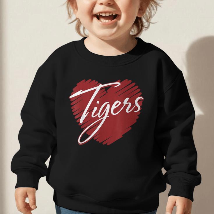 Tigers Heart Back To School Spirit M Graphic Toddler Sweatshirt Tigers Heart Back To School Spirit M Graphic Toddler Sweatshirt
