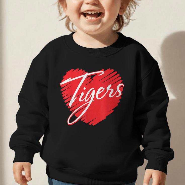 Tigers Heart Back To School Spirit R Graphic Toddler Sweatshirt Tigers Heart Back To School Spirit R Graphic Toddler Sweatshirt