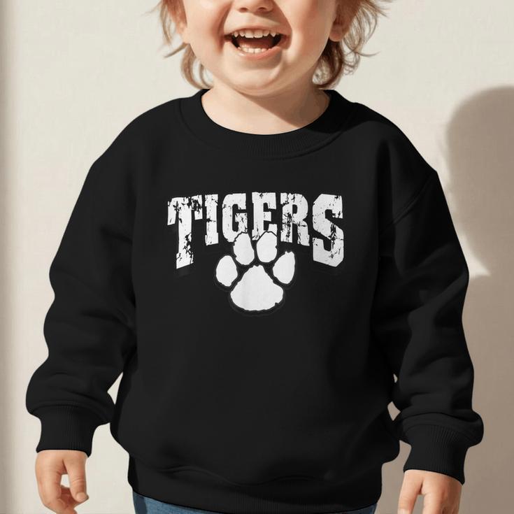 Tigers School Spirit Back To School B Graphic Toddler Sweatshirt Tigers School Spirit Back To School B Graphic Toddler Sweatshirt