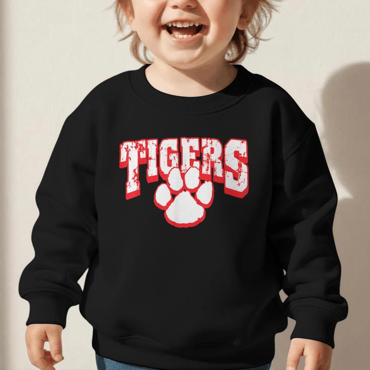 Tigers School Spirit Back To School R Graphic Toddler Sweatshirt