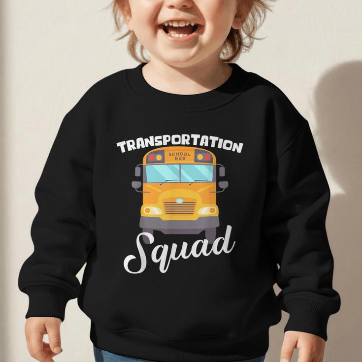 Transportation Squad Back To School Bus Driver Monitor Aide Graphic Toddler Sweatshirt Transportation Squad Back To School Bus Driver Monitor Aide Graphic Toddler Sweatshirt