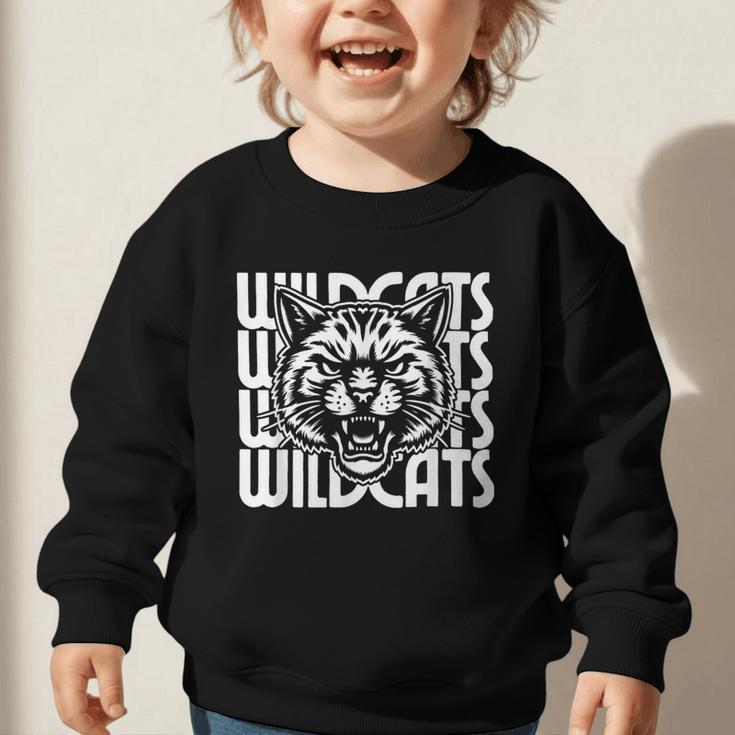 Wildcats School Spirit Team Wildcat Go Back To School Graphic Toddler Sweatshirt Wildcats School Spirit Team Wildcat Go Back To School Graphic Toddler Sweatshirt