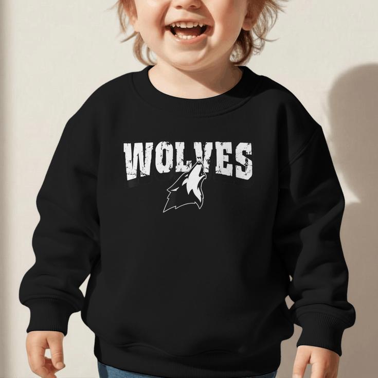 Wolves Back To School Spirit Graphic Toddler Sweatshirt Wolves Back To School Spirit Graphic Toddler Sweatshirt