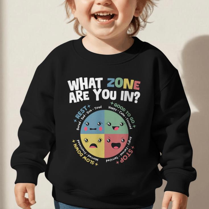 Zones Of Regulation School Counselor Back To School Emotion Graphic Toddler Sweatshirt