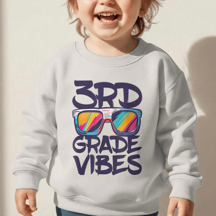 3rd Grade Vibes Shirt Back To School Third Grade Boy Girl Graphic Toddler Sweatshirt