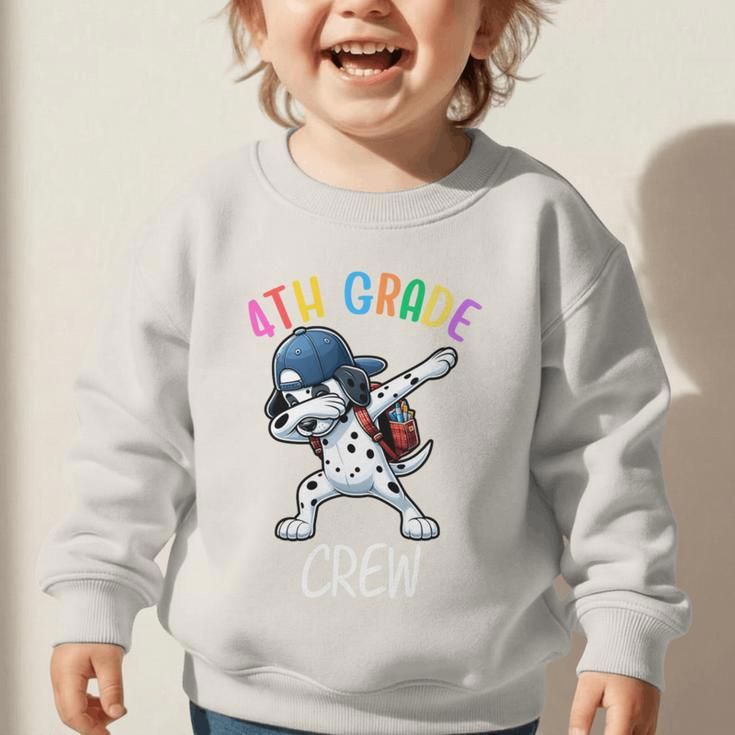 4th Grade Crew Dalmatian Dog Dabbing Back To School Premium Tri-Blend Graphic Toddler Sweatshirt 4th Grade Crew Dalmatian Dog Dabbing Back To School Premium Tri-Blend Graphic Toddler Sweatshirt