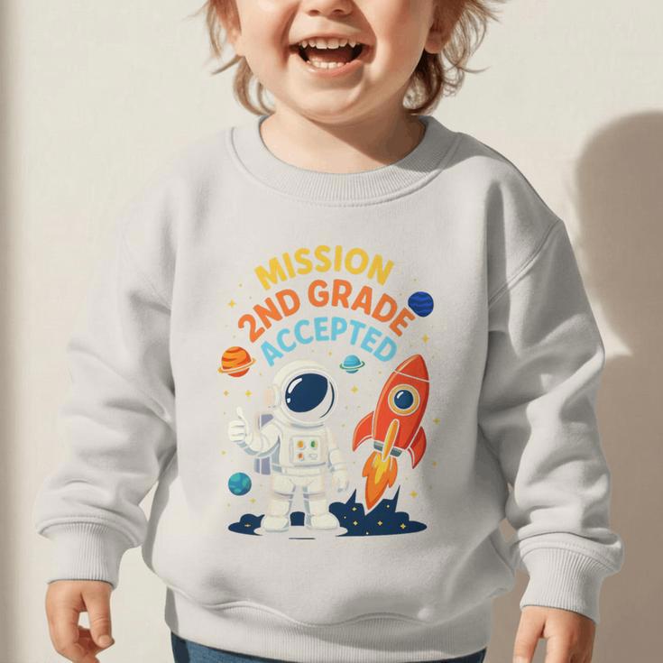 Back To School Mission Second 2nd Grade Accepted Astronaut Premium Tri-Blend Graphic Toddler Sweatshirt