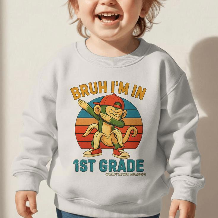 Bruh I’m In 1st Grade Italian Brainrot Meme Back To School Premium Tri-Blend Graphic Toddler Sweatshirt Bruh I’m In 1st Grade Italian Brainrot Meme Back To School Premium Tri-Blend Graphic Toddler Sweatshirt