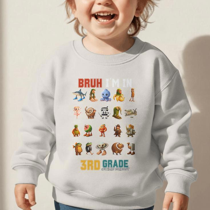 Bruh I’m In 3rd Grade Back To School Italian Brainrot Premium Tri-Blend Graphic Toddler Sweatshirt Bruh I’m In 3rd Grade Back To School Italian Brainrot Premium Tri-Blend Graphic Toddler Sweatshirt