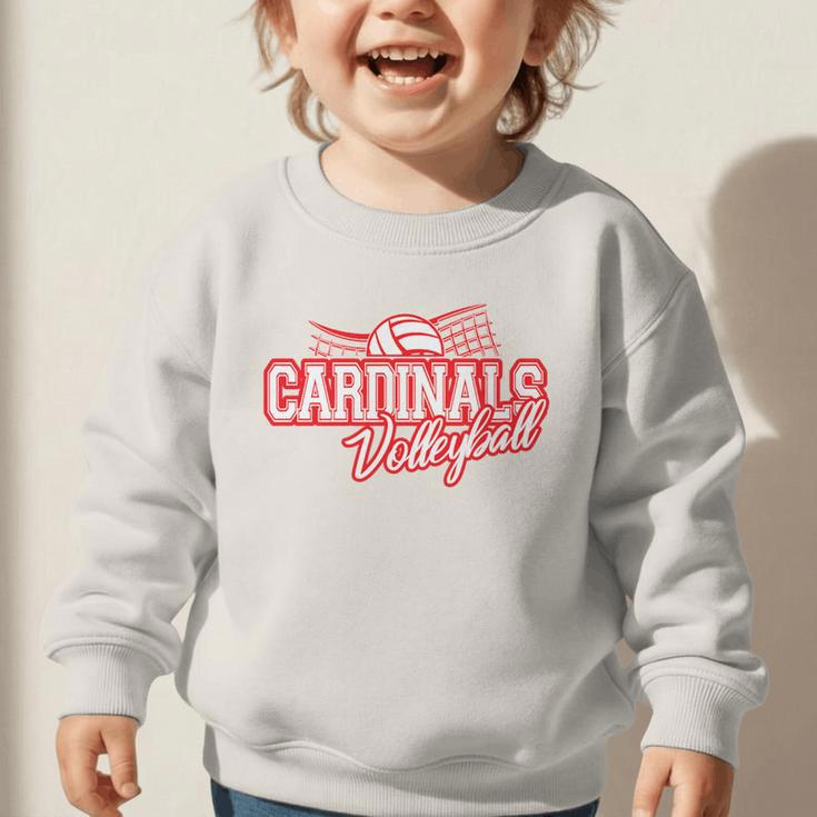 Cardinals Volleyball Back To School Spirit R Graphic Toddler Sweatshirt Cardinals Volleyball Back To School Spirit R Graphic Toddler Sweatshirt