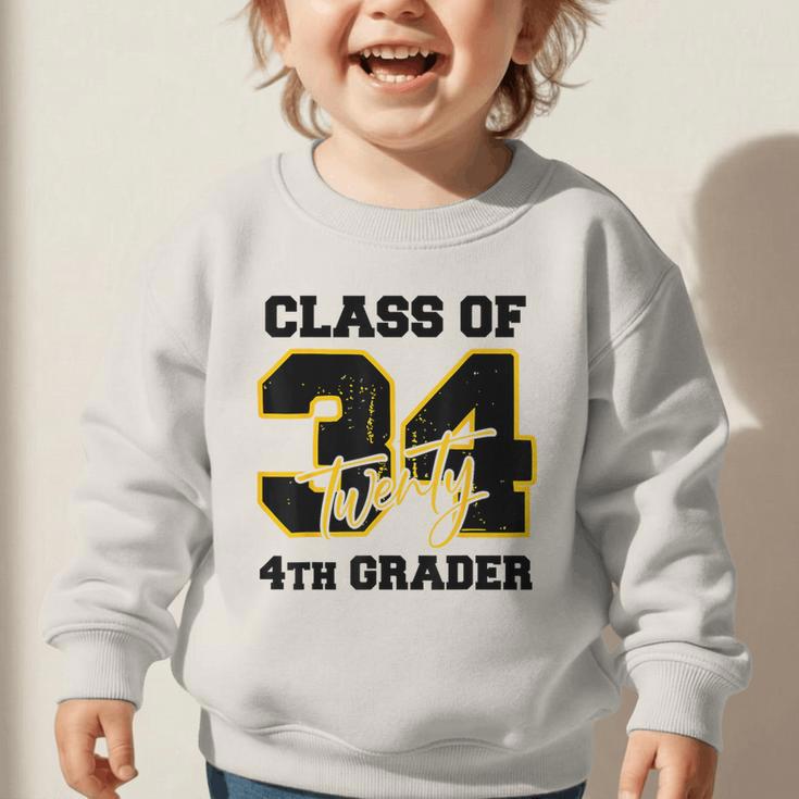 Class Of 2034 4th Grader Elementary School Back To School Graphic Toddler Sweatshirt Class Of 2034 4th Grader Elementary School Back To School Graphic Toddler Sweatshirt