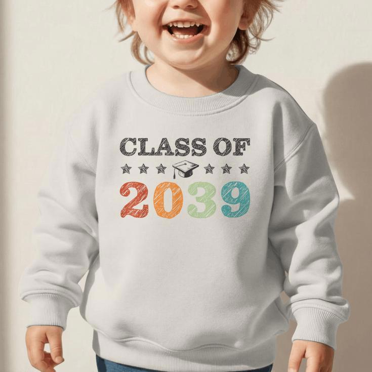 Class Of 2039 Grow With Me Back To School Graduation Graphic Toddler Sweatshirt Class Of 2039 Grow With Me Back To School Graduation Graphic Toddler Sweatshirt