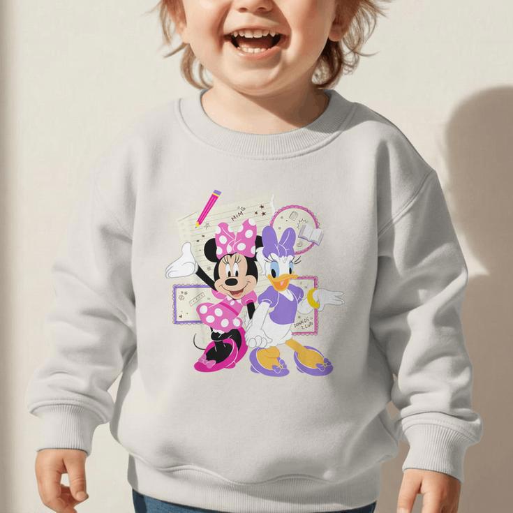 Disney Minnie & Daisy Back To School Best Friends BFFs Graphic Toddler Sweatshirt Disney Minnie & Daisy Back To School Best Friends BFFs Graphic Toddler Sweatshirt