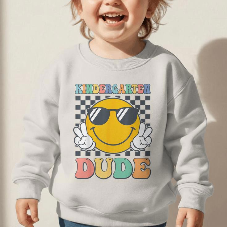 Kindergarten Dude First Day Of Kindergarten Back To School Graphic Toddler Sweatshirt
