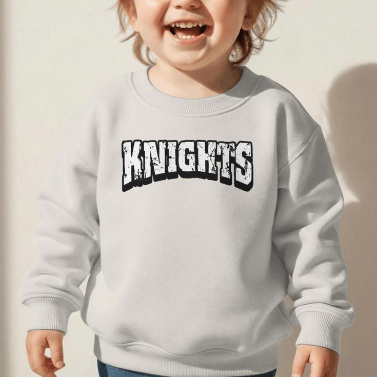 Knights Back To School Spirit Premium Tri-Blend Graphic Toddler Sweatshirt