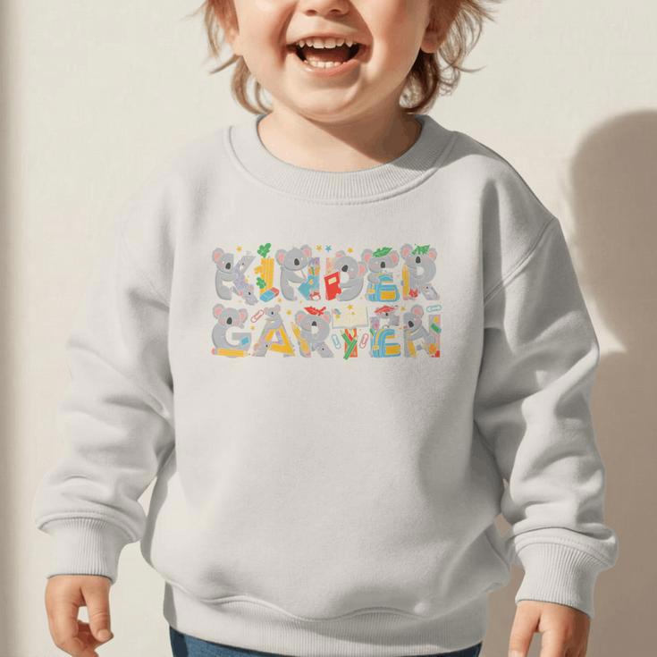 Koala Kindergarten Back To School Kids Boys Girls Premium Tri-Blend Graphic Toddler Sweatshirt Koala Kindergarten Back To School Kids Boys Girls Premium Tri-Blend Graphic Toddler Sweatshirt