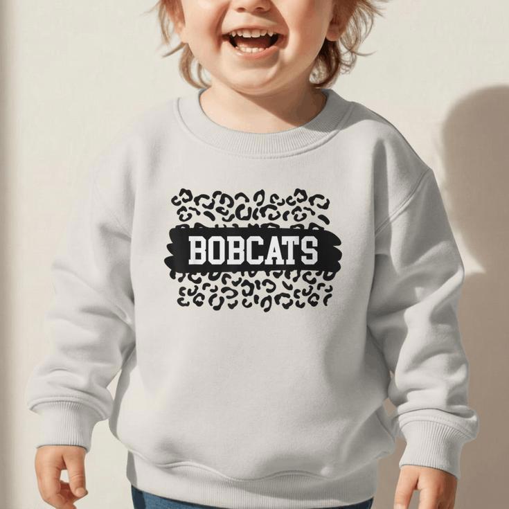 Leopard Bobcats School Spirit Fan Team Back To School Graphic Toddler Sweatshirt Leopard Bobcats School Spirit Fan Team Back To School Graphic Toddler Sweatshirt