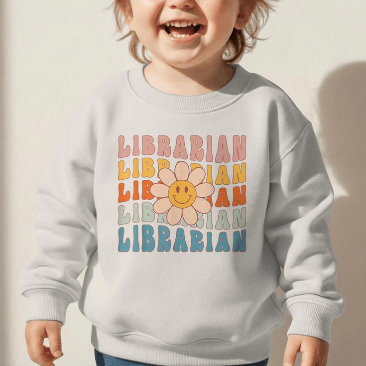 Librarian Retro Find Me At The Library Back To School Graphic Toddler Sweatshirt Librarian Retro Find Me At The Library Back To School Graphic Toddler Sweatshirt