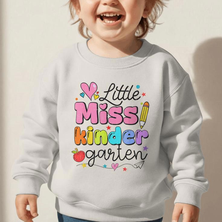 Little Miss Kindergarten Back To School Cute Kinder Girls Graphic Toddler Sweatshirt Little Miss Kindergarten Back To School Cute Kinder Girls Graphic Toddler Sweatshirt