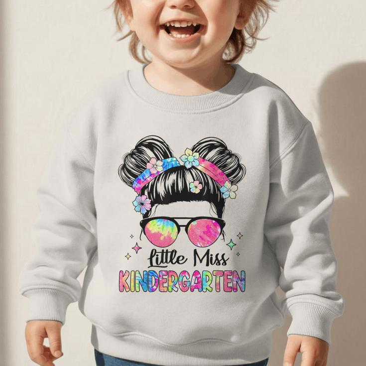 Little Miss Kindergarten Girls Kids Back To School Kinder Graphic Toddler Sweatshirt Little Miss Kindergarten Girls Kids Back To School Kinder Graphic Toddler Sweatshirt