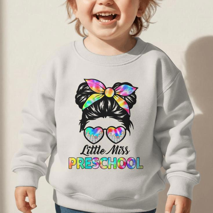 Little Miss Preschool First Day Back To School Girls Kids Graphic Toddler Sweatshirt Little Miss Preschool First Day Back To School Girls Kids Graphic Toddler Sweatshirt