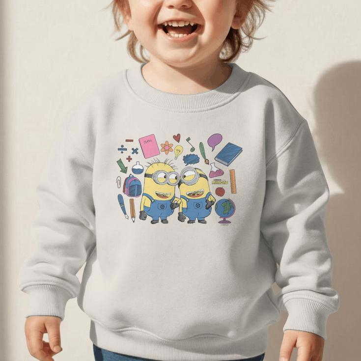 Minions Back To School Sketched Graphic Toddler Sweatshirt