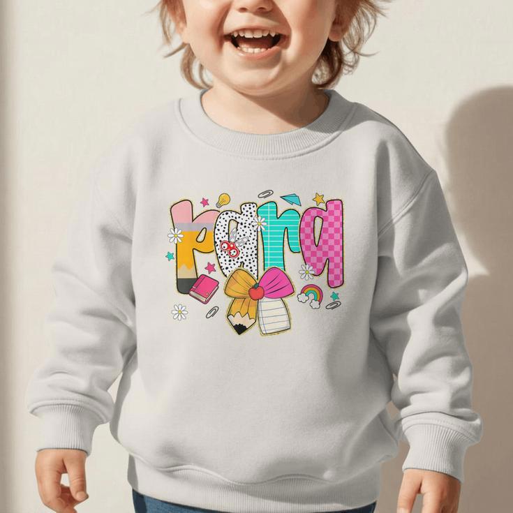 Para Paraprofessional Coquette First Day Back To School Graphic Toddler Sweatshirt Para Paraprofessional Coquette First Day Back To School Graphic Toddler Sweatshirt