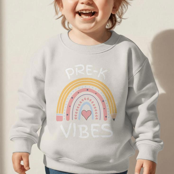 Pre-K Vibes Pencil Rainbow Back To School Boys Girls Kids Premium Tri-Blend Graphic Toddler Sweatshirt Pre-K Vibes Pencil Rainbow Back To School Boys Girls Kids Premium Tri-Blend Graphic Toddler Sweatshirt