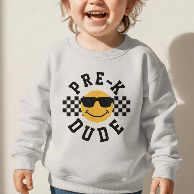 Preschool Dude Back To School Pre-K Students Kids Graphic Toddler Sweatshirt Preschool Dude Back To School Pre-K Students Kids Graphic Toddler Sweatshirt