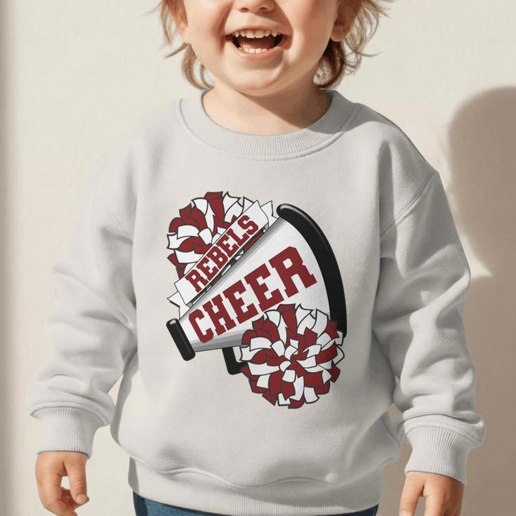 Rebels Cheer Back To School Cheerleading Spirit M Performance Graphic Toddler Sweatshirt Rebels Cheer Back To School Cheerleading Spirit M Performance Graphic Toddler Sweatshirt