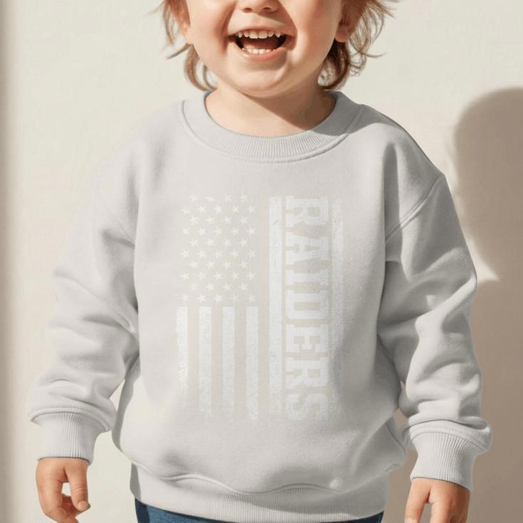 Retro Raiders Back To School Team Spirit Graphic Toddler Sweatshirt Retro Raiders Back To School Team Spirit Graphic Toddler Sweatshirt