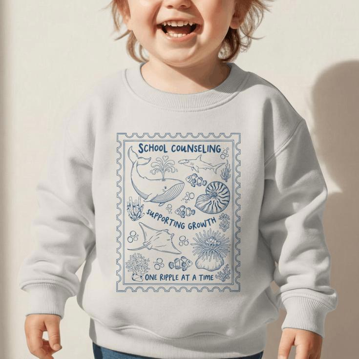 School Counselor Ocean Guidance Counselor Back To School Graphic Toddler Sweatshirt School Counselor Ocean Guidance Counselor Back To School Graphic Toddler Sweatshirt