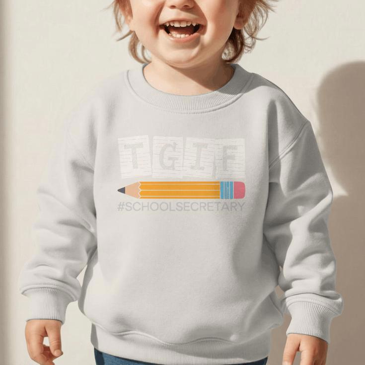 School Secretary Back To School Assistant Job Profession Premium Tri-Blend Graphic Toddler Sweatshirt