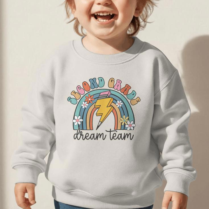 Second Grade Dream Team 1st Day Of 2nd Grade Back To School Graphic Toddler Sweatshirt Second Grade Dream Team 1st Day Of 2nd Grade Back To School Graphic Toddler Sweatshirt