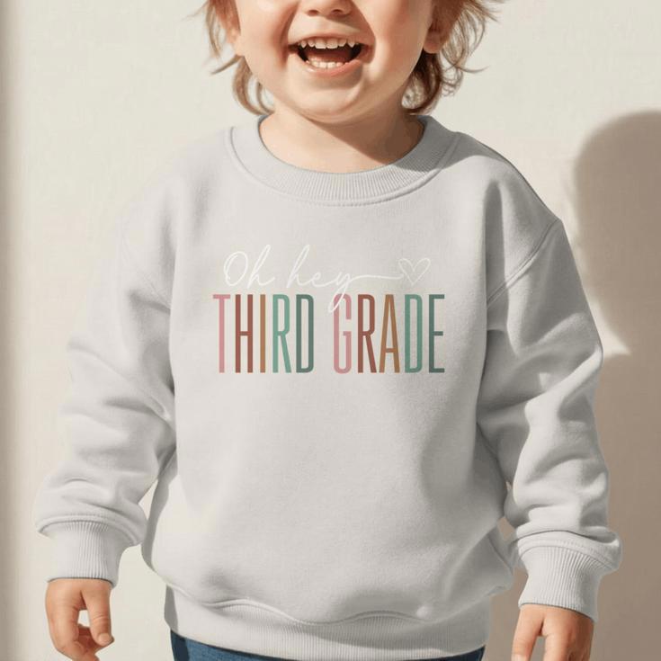 Third Grade Oh Hey Retro Back To School 3rd Grade Performance Graphic Toddler Sweatshirt Third Grade Oh Hey Retro Back To School 3rd Grade Performance Graphic Toddler Sweatshirt