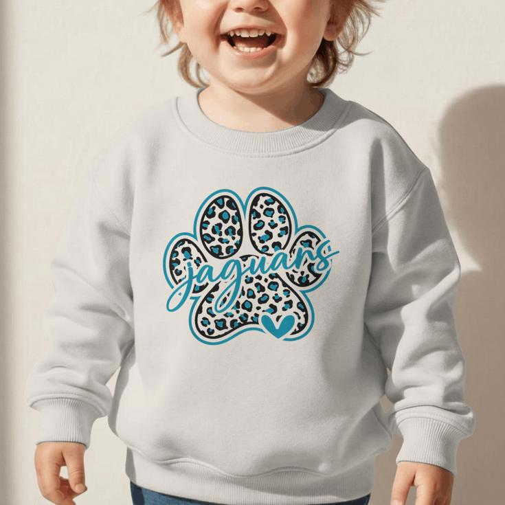 Vintage Jaguar School Sports Team Spirit Back To School Graphic Toddler Sweatshirt