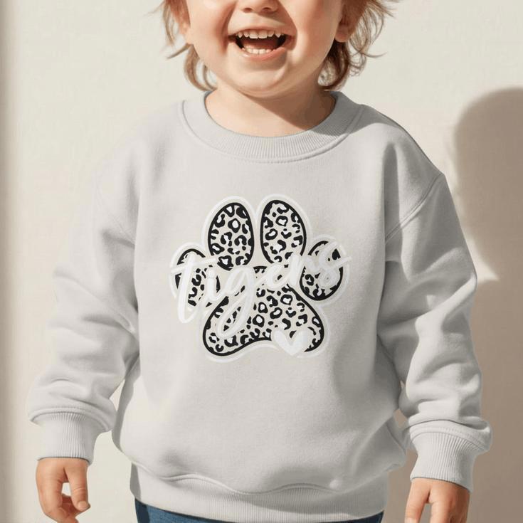 Vintage Tigers School Spirit Team Pride Back To School Graphic Toddler Sweatshirt Vintage Tigers School Spirit Team Pride Back To School Graphic Toddler Sweatshirt