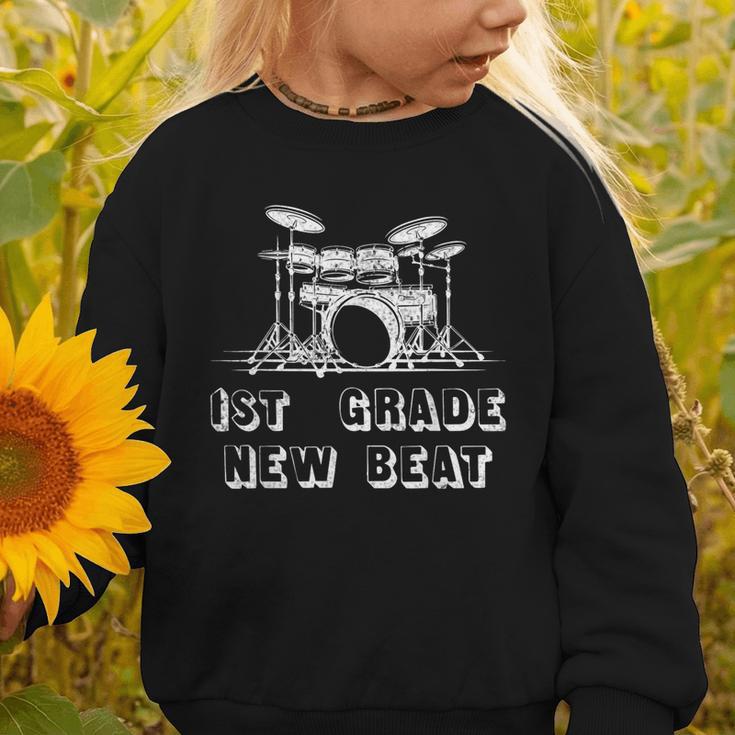 1st Grade New Beat Music And Dumb Lover Back To School Graphic Toddler Sweatshirt 1st Grade New Beat Music And Dumb Lover Back To School Graphic Toddler Sweatshirt
