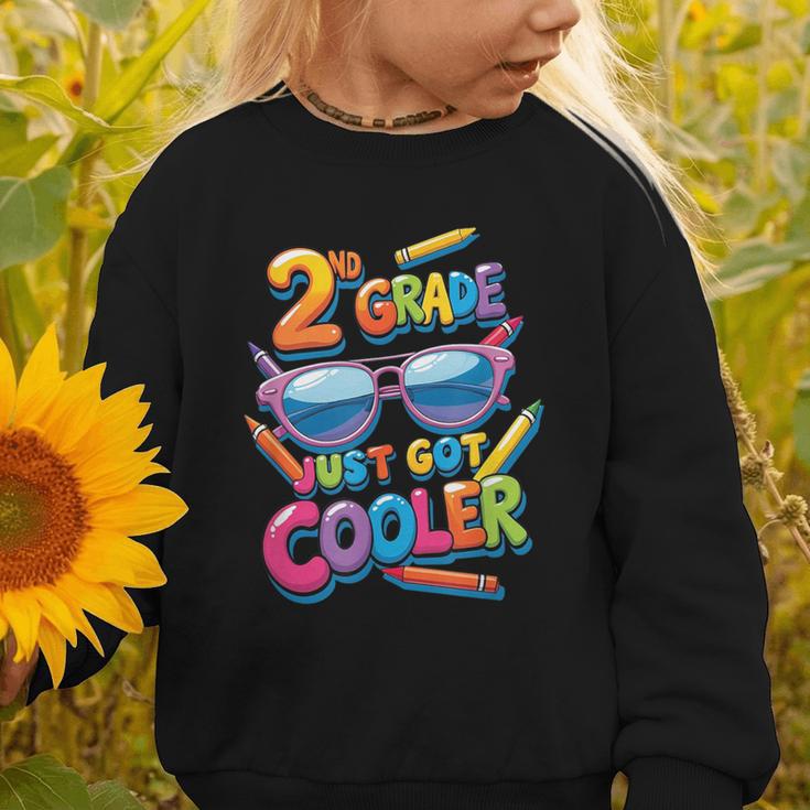 2nd Grade Just Got Cooler Shirt Back To School Kids Graphic Toddler Sweatshirt 2nd Grade Just Got Cooler Shirt Back To School Kids Graphic Toddler Sweatshirt