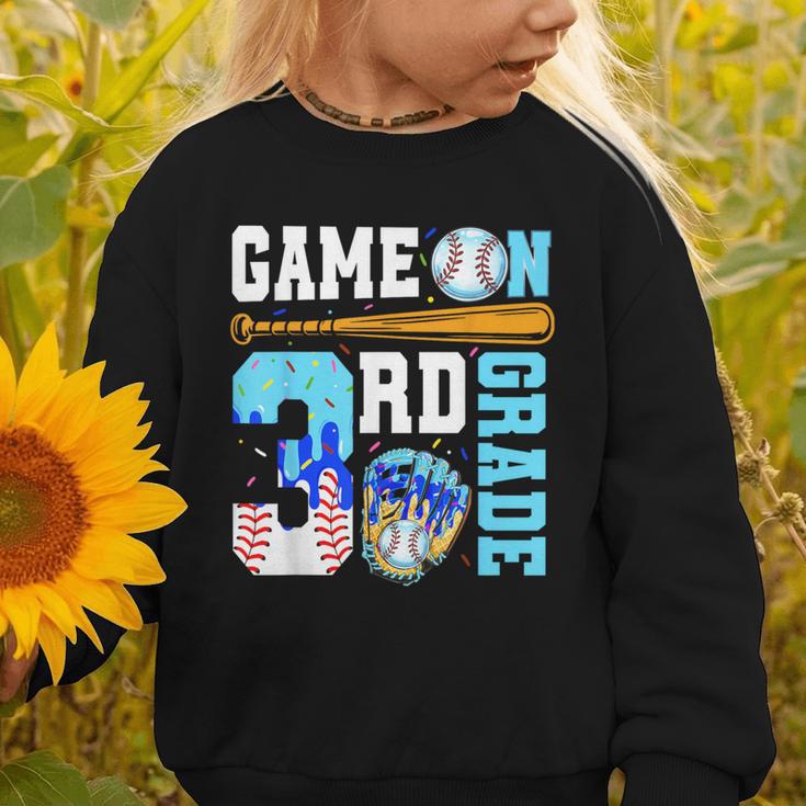 3rd Grade Back To School Baseball Drip Ice Cream Game On Graphic Toddler Sweatshirt 3rd Grade Back To School Baseball Drip Ice Cream Game On Graphic Toddler Sweatshirt