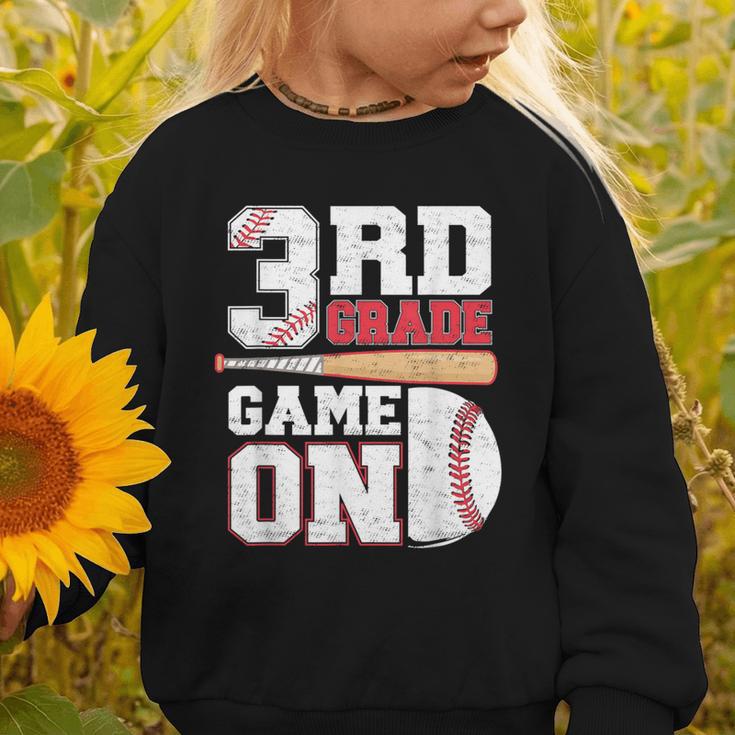 3rd Grade Game On Back To School Baseball Boy Third Grade Graphic Toddler Sweatshirt