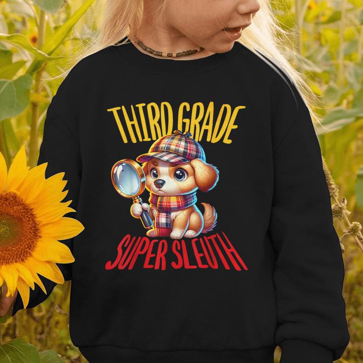 3rd Grade Super Sleuth Dog Detective Back To School Kids Graphic Toddler Sweatshirt 3rd Grade Super Sleuth Dog Detective Back To School Kids Graphic Toddler Sweatshirt