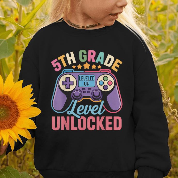 5th Grade Level Unlocked Shirt – Gamer Back To School Graphic Toddler Sweatshirt